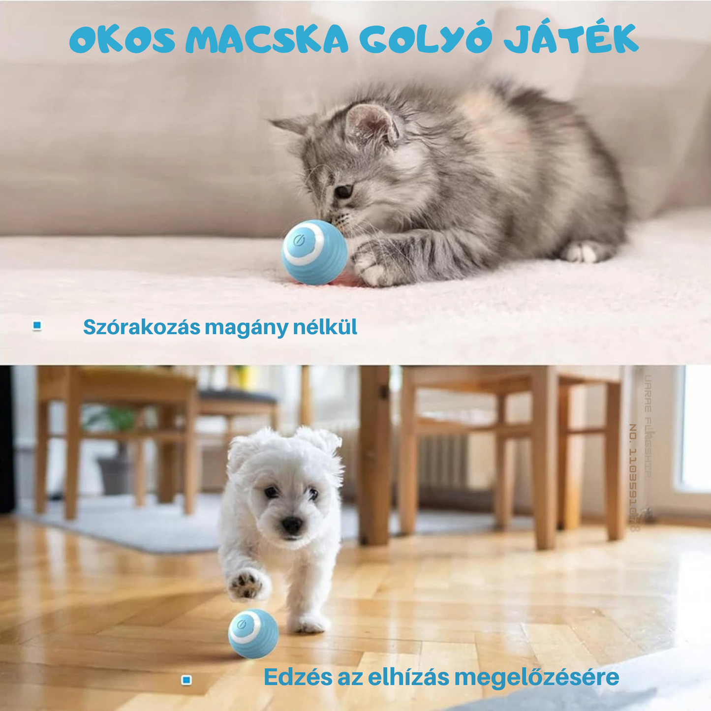 Interaktív Kisállat Játék Labda