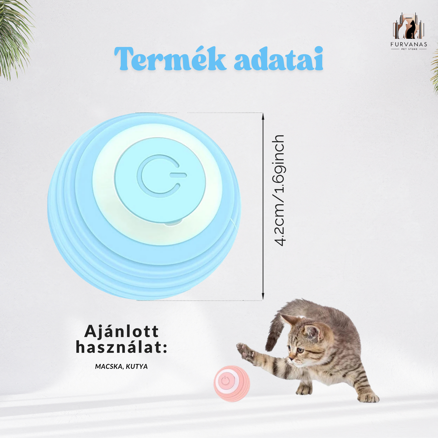 Interaktív Kisállat Játék Labda